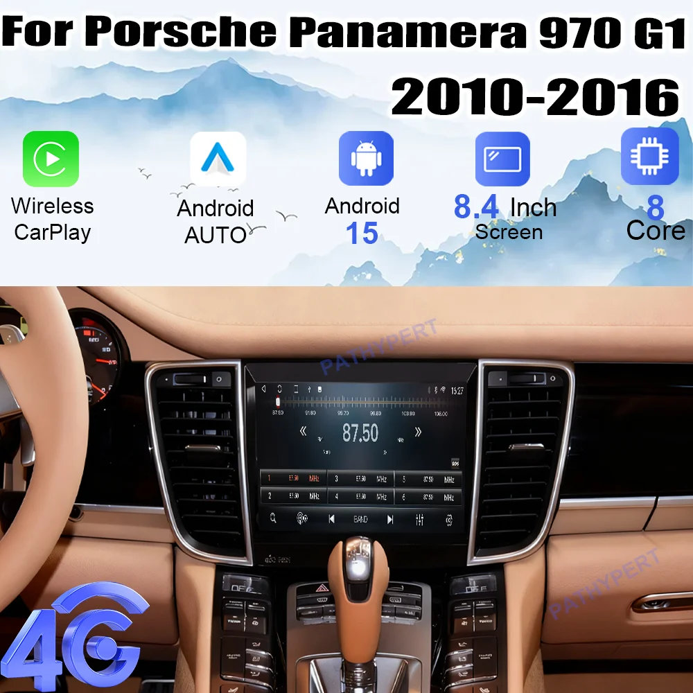 

Android 15 Carplay Car Screen For Porsche Panamera 970 G1 2010-2016 For Porsche Macan 2014-2017 AutoRadio Head Unit GPS DSP 4G