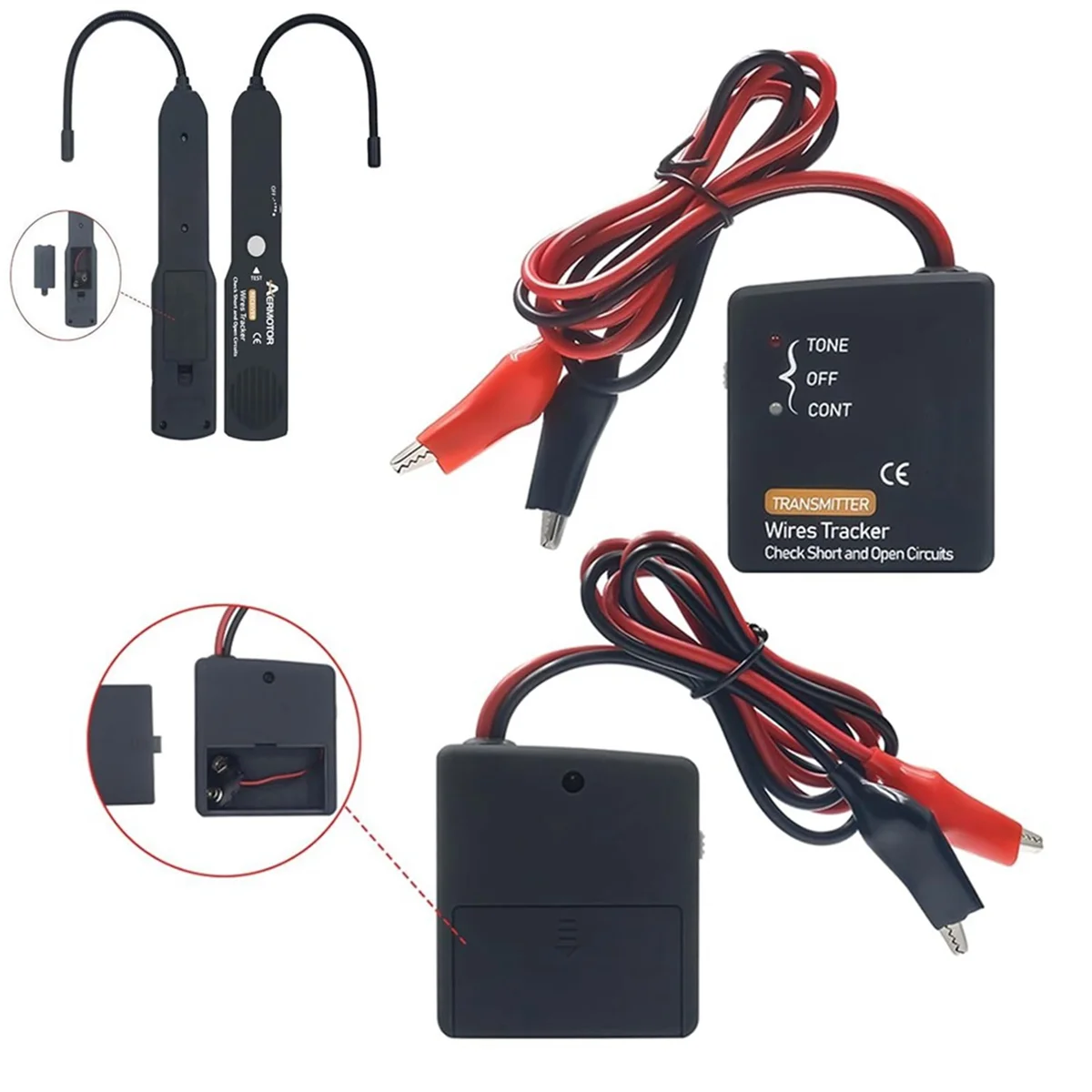 ABNJ Cable Tracker Electrical,Automotive Electrical Open&Short Finder Circuit Tester, 6-42V Digital Scanner Diagnostic Tool