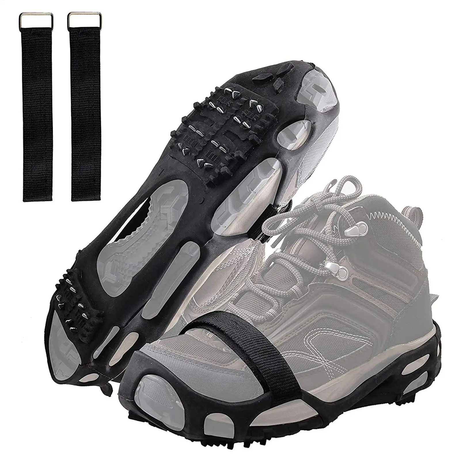 Winter Grip Walk Traction Cleats 24-Teeth Ice And Snow Anti-Slip Claws TPE Snow And Ice Surface Climbing Supplies