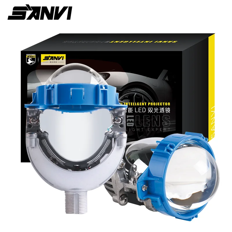 

Линзы проектора SANVI H8 Bi светодиодный, 3,0 для автомобилей H7 H4 9005 9006, фонари, автомобильные фары, линзы, мотоциклетные модифицированные комплекты