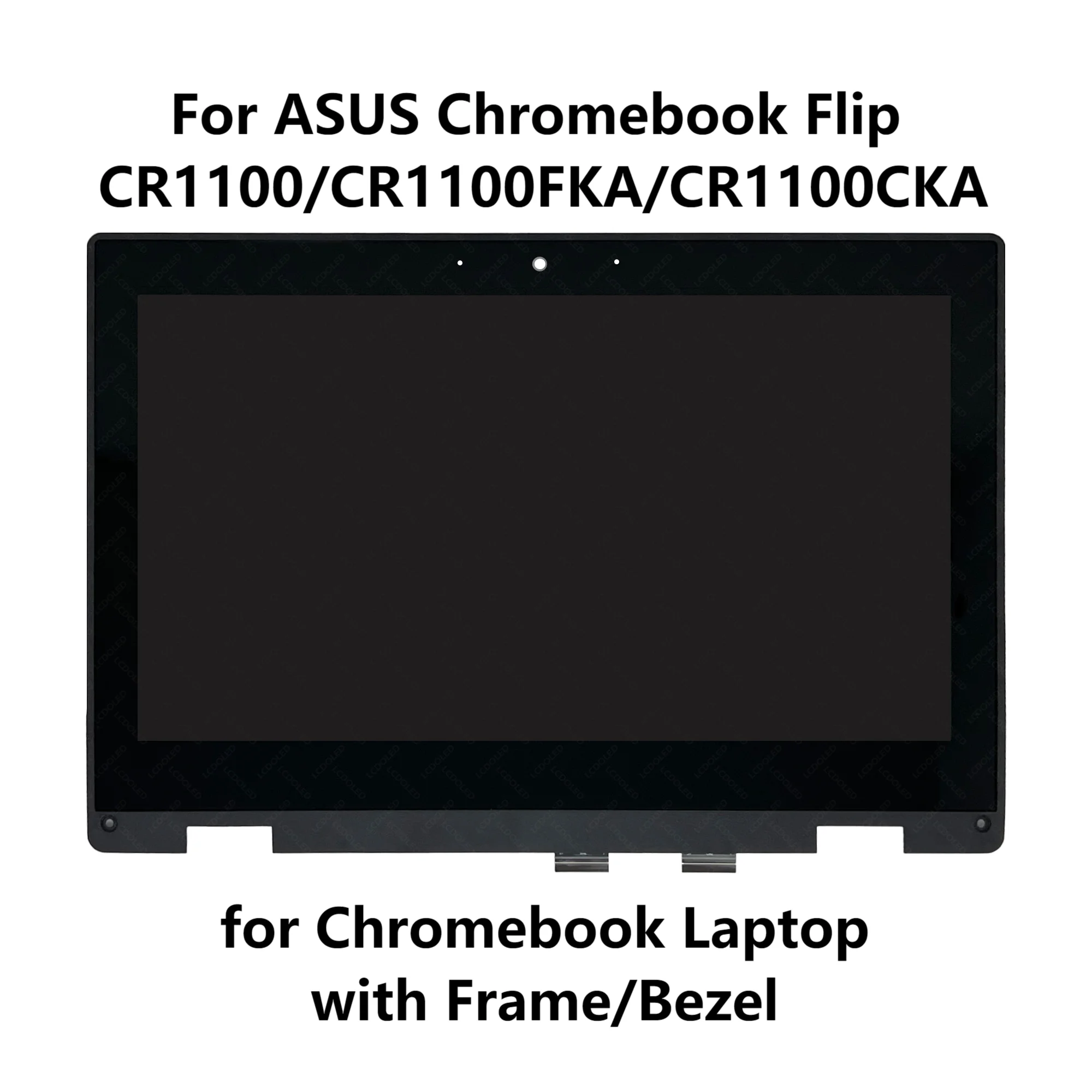 11.6'' HD for ASUS Chromebook Flip CR1 CR1100FKA-YZ182T IPS LCD Display Touch Screen Matrix Assembly with Frame 1366X768 30Pins