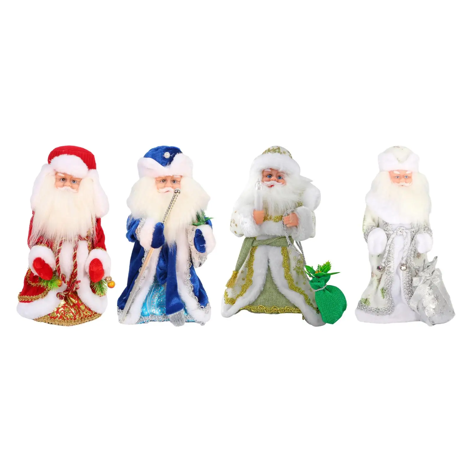 

Christmas Santa Toys Dolls 30cm Xmas Decor Singing and Dancing Christmas Dolls for Bedroom Home Xmas Party Desktop Holiday Gifts