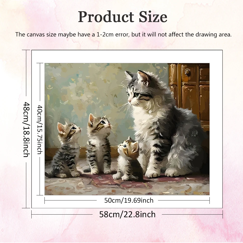 Pintura al óleo Digital DIY, p - Art Craft Cat reseña y precio