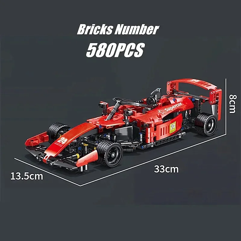 Technical Blocks F1 Speed Racing Formula 1 Sport City Supercar Racing Car Model Building Blocks Bricks Kid Toys Gift