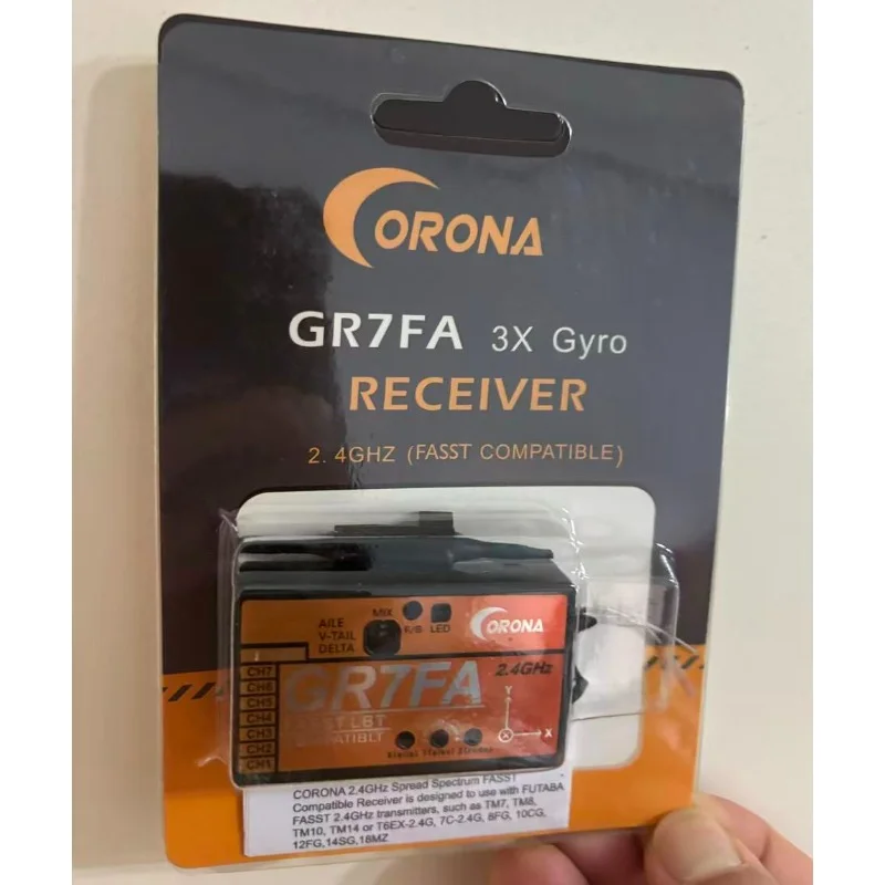 GR7FA 7CH S.BUS Receiver With Gyro Compatible  FUTABA FASST 2.4GHz transmitters TM7, TM8, TM10, TM14 8FG, 10CG, 12FG,14SG,18MZ.