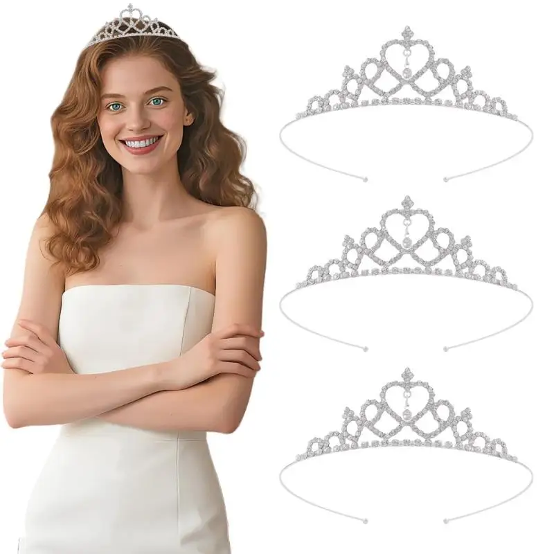 

31BB элегантные повязки на голову с коронами для женщин, диадемы со стразами, аксессуары для волос, шиньоны для невест и модных