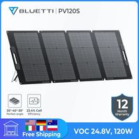 EU Stock BLUETTI PV120S 120W Protable Solar Panel 24.8V Panel Solar For Power Station EB3A EB55 EB70 Foldable Solar Plate