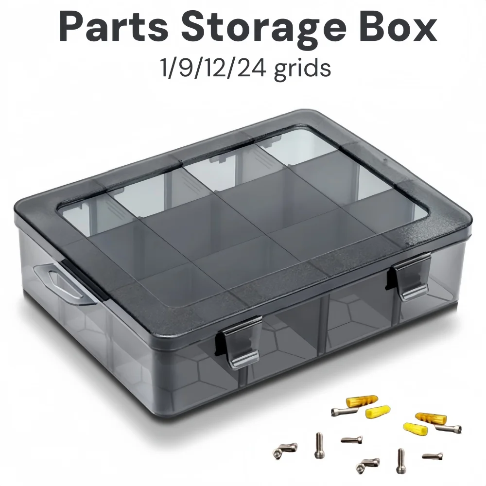 9-24 Grids Adjustable Organizer Storage Container Compartment Plastic Storage Box Component Screw Holder Case Display Container