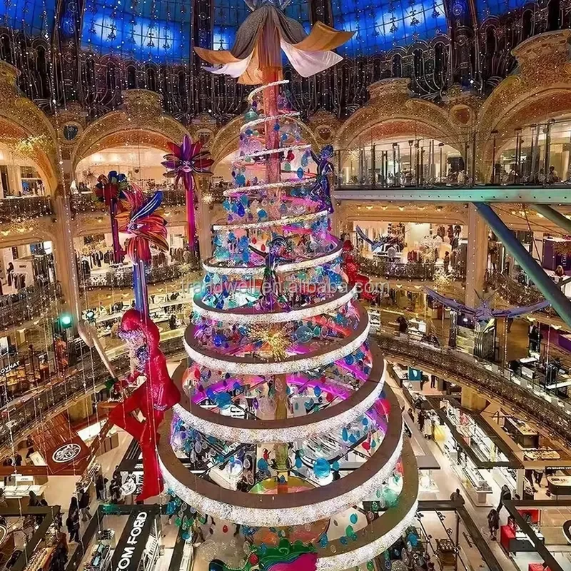 Christmas Tree with Led Lights 10m 20m Christmas Tree for Holiday Events Decoration