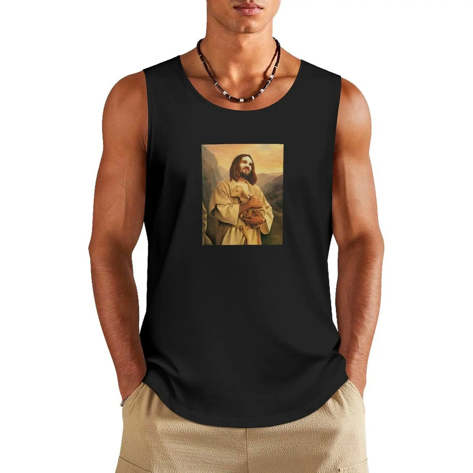 

Kevin 'Jesus' Parker Tank Top mens gym clothes sleeveless gym shirts male Men's summer clothes 2024