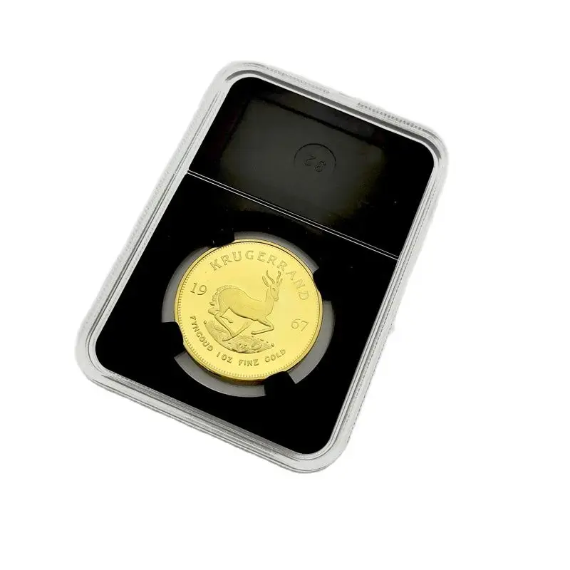 10 Pcs A lot Black Color 32mm 40mm Grade coin Slab Graded Krugerrand Liberty Coin Holder Ngc Coin Slab Empty Case