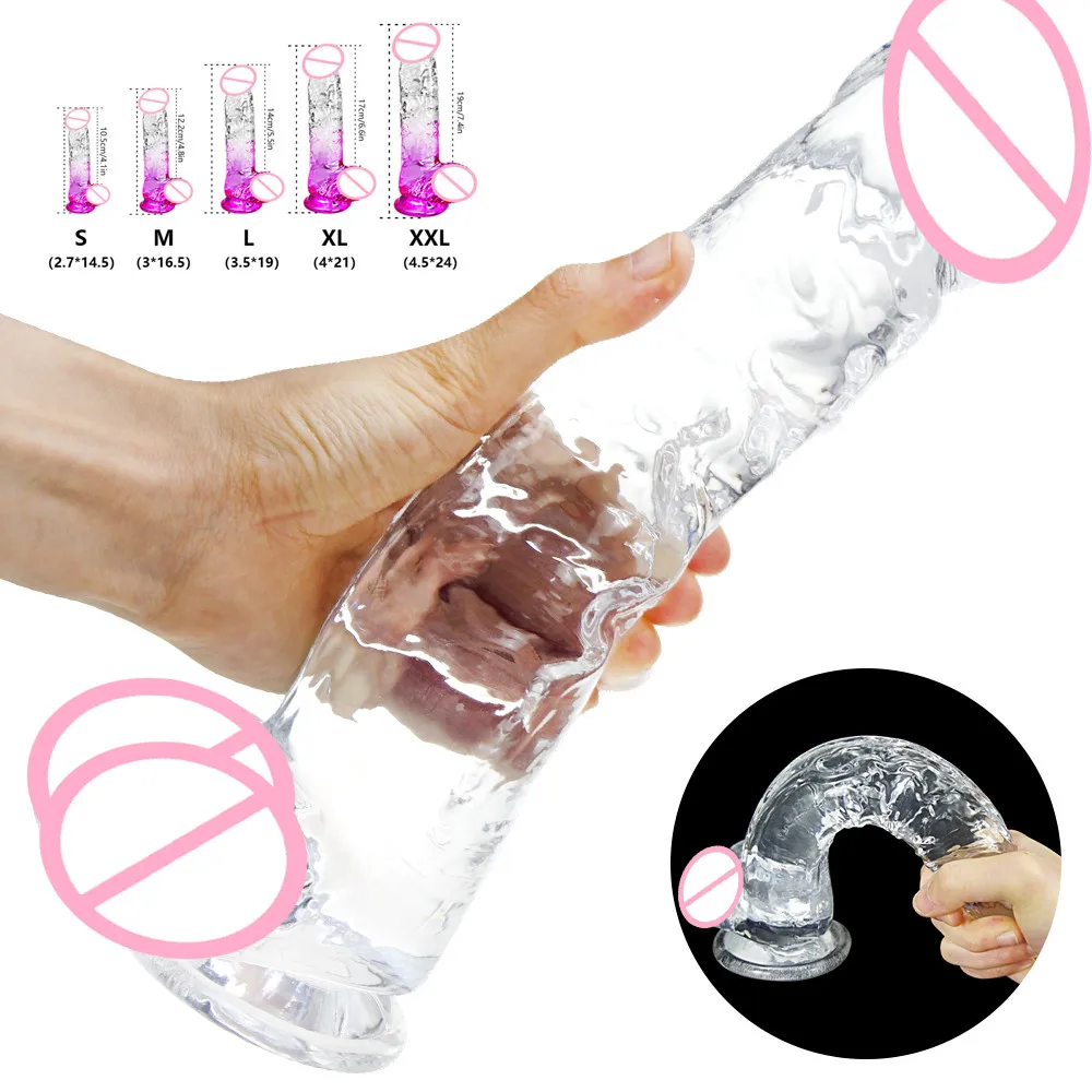 Realistic Dildo for Woman Huge Penis Jelly Dildo with Suction Cup Female Masturbate Cock for Lesbian Artificial Penis Sex Toys