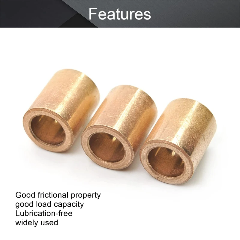 2-10pcs Brass Sleeve Base Bushing Inner Diameter 3mm 4mm 5mm 6mm 8mm 10mm 12mm Bearing Sleeve for Slide Block Length 4-20mm