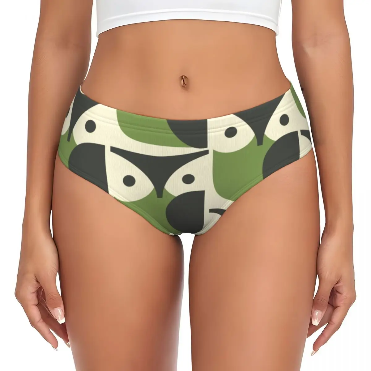 

Короткие трусики с принтом «Совы» Orla Kiely, женское дышащее нижнее белье Orla Kiely