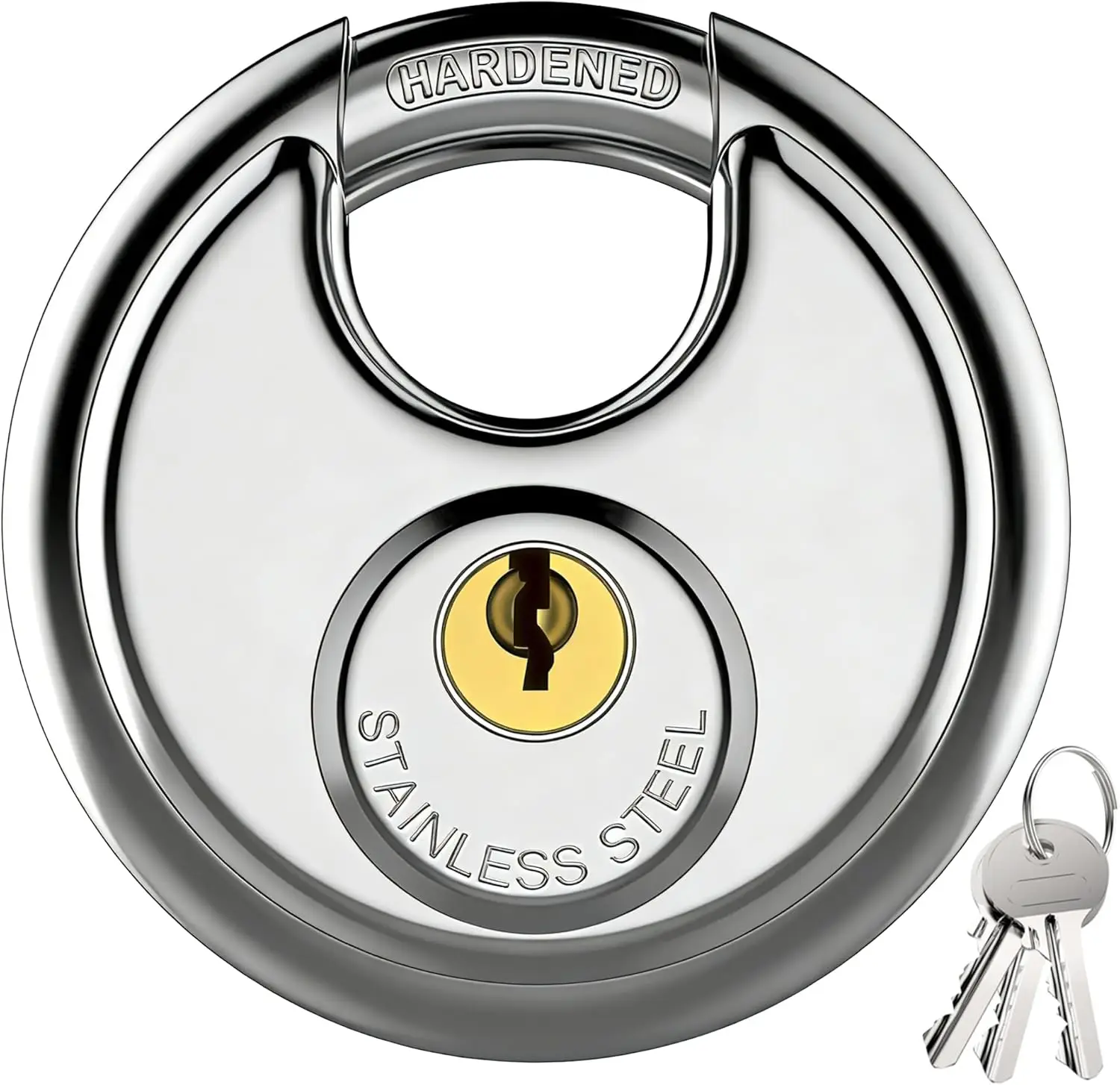 

Puroma Keyed Padlock, Stainless Steel Locker Lock Heavy Duty Locks with 3 Keys, Waterproof Outdoors Gate Storage Unit Lock with 3/8 Inch Shackle for Warehouse, Gym Storage Locker (1 Pack)