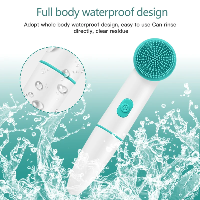 Face Beauty Electric facial cleaning brush facial exfoliator, sonic vibration rotating facial cleanser, skincare tools - view 3