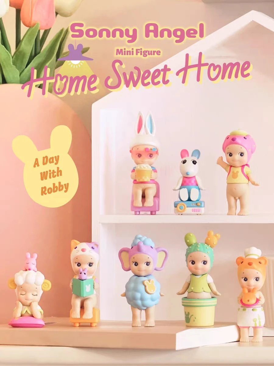 New Sonny Angel Love Home Series Blind Box Cute Hippie Doll Trendy Car accessories Mobile Phone Ornaments Children'S Toy Gift