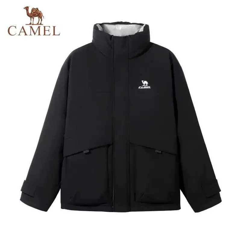 

CAMEL windproof and waterproof material goose down warm coat for men, windbreaker with goose down, a warm man in winter
