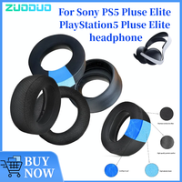 ZUODUO Replacement Mesh / Ice gel / Leather Ear Pads for Sony PS5 Pluse Elite PlayStation5 Pluse Elite Gaming Headphones