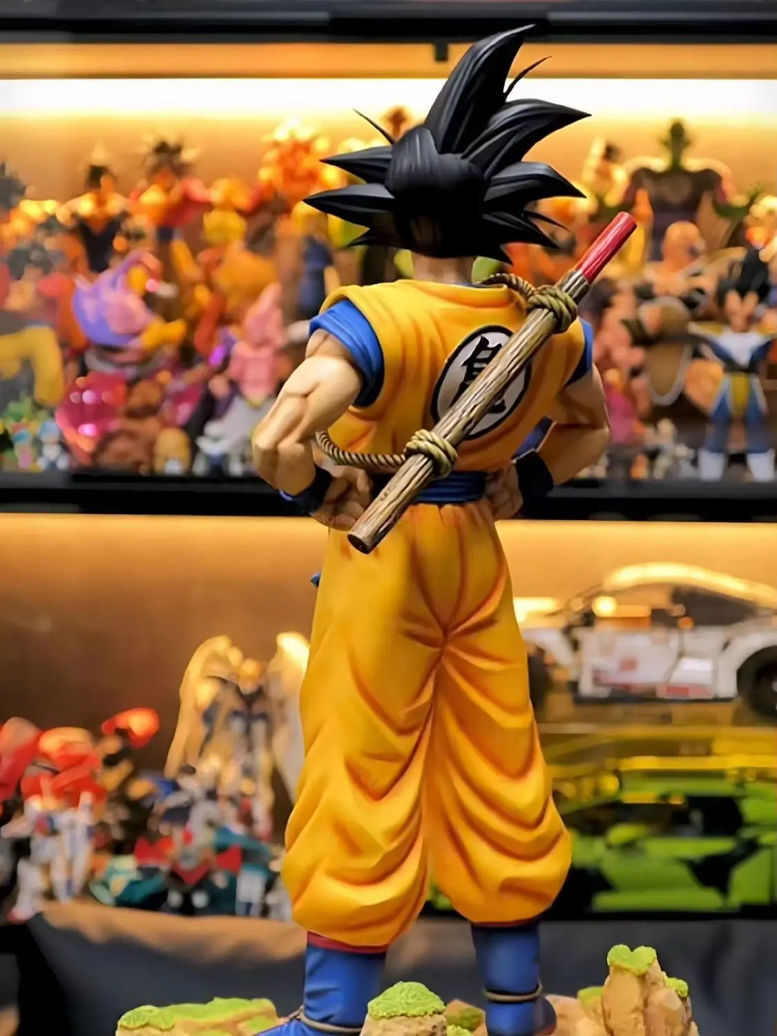 Dragon Ball Goku Dream Version 30 cm figurine Statue-Pose debout avec Base de poteau arrière Anime décoration de bureau cadeaux de noël