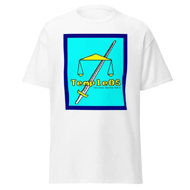 Temple OS Terry A Davis Front Print T Shirt