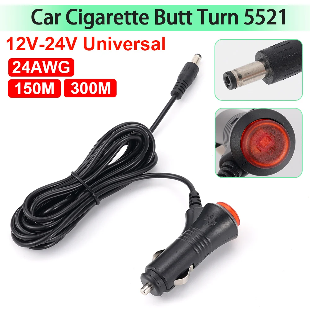 

12V 24V Car Cigarette Lighter Socket Splitter Plug Connector Power Adapter On Off Switch Charger Power Adapter Universal