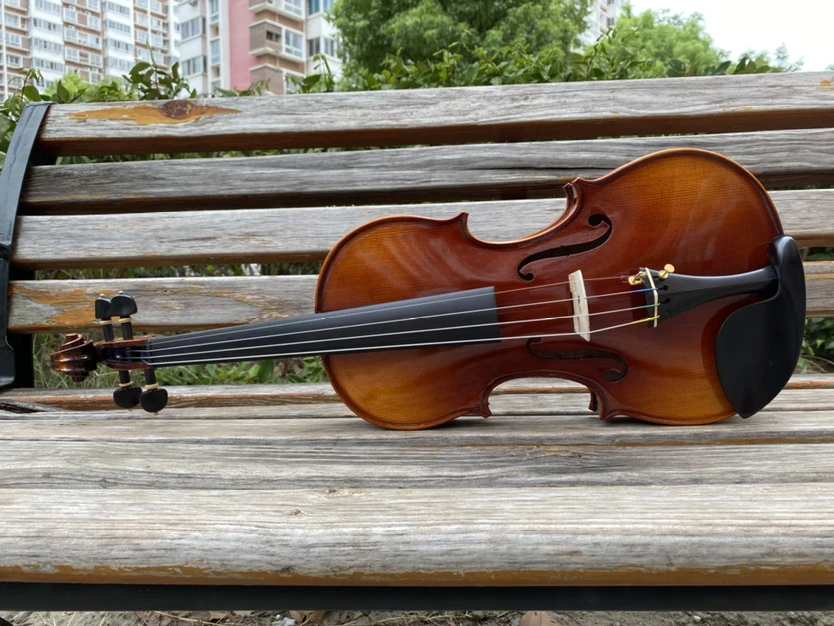 powerful sound！ complete backboard ！handmade Stradivarius Violin 4/4 Italian retro Professional Violino musical instrument