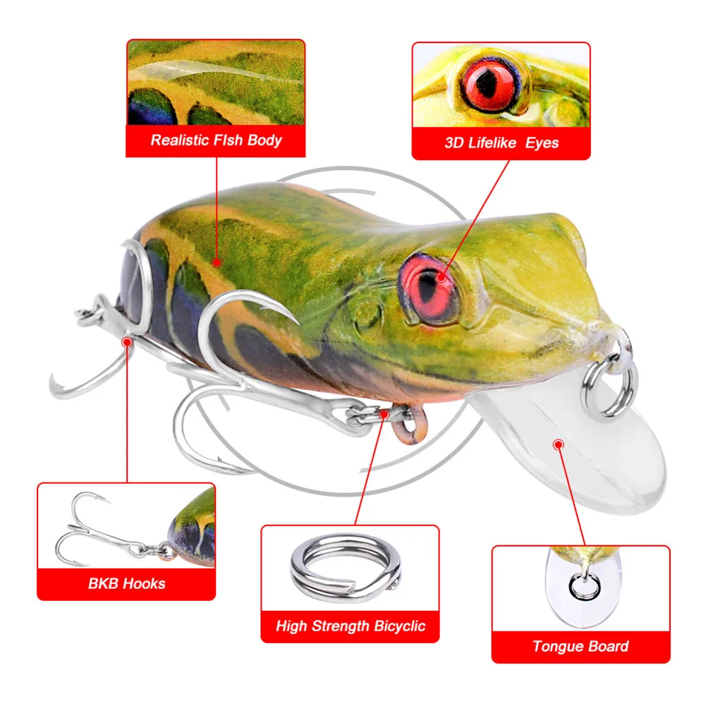 Artificial Simulation Fishing Lure Bait 4cm 9.5g Hooks Accessories Tool For Sea Sea Simulation Fishing Lure Bait