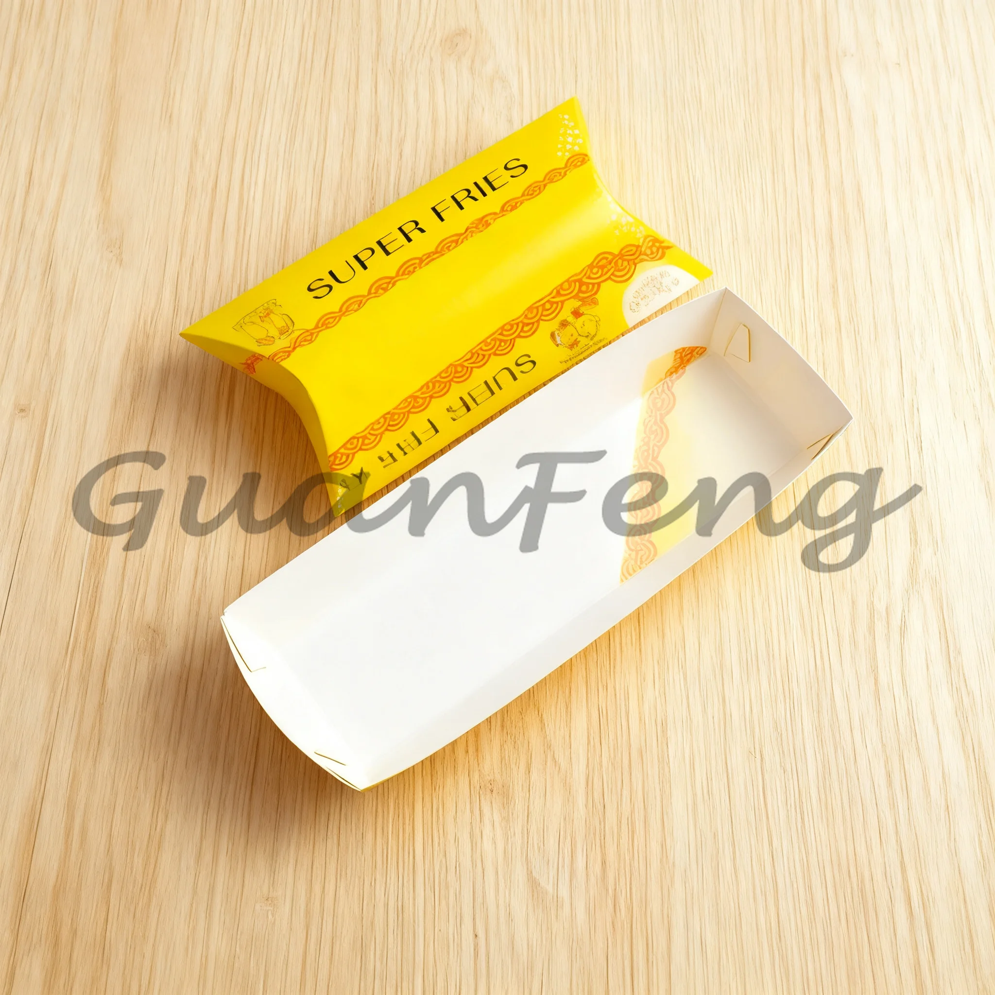 100Pcs Long French Fry Packaging Box, Disposable French Fry Paper Box, Custom Extra Long French Fry Bag