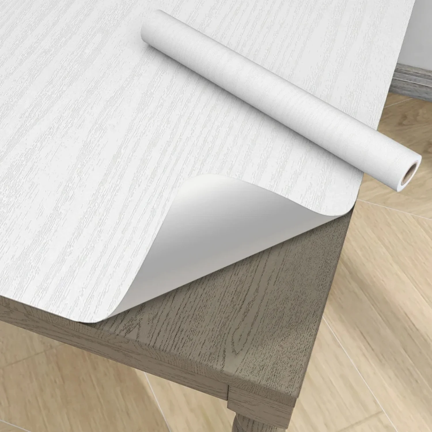 Selbstklebende Tapete mit Holzmaserung, wasserfest, PVC, zum Abziehen und Aufkleben, Wandaufkleber, Möbel, Schrank, Tisch, Tür, Renovierung, Heimdekoration – Detail 8
