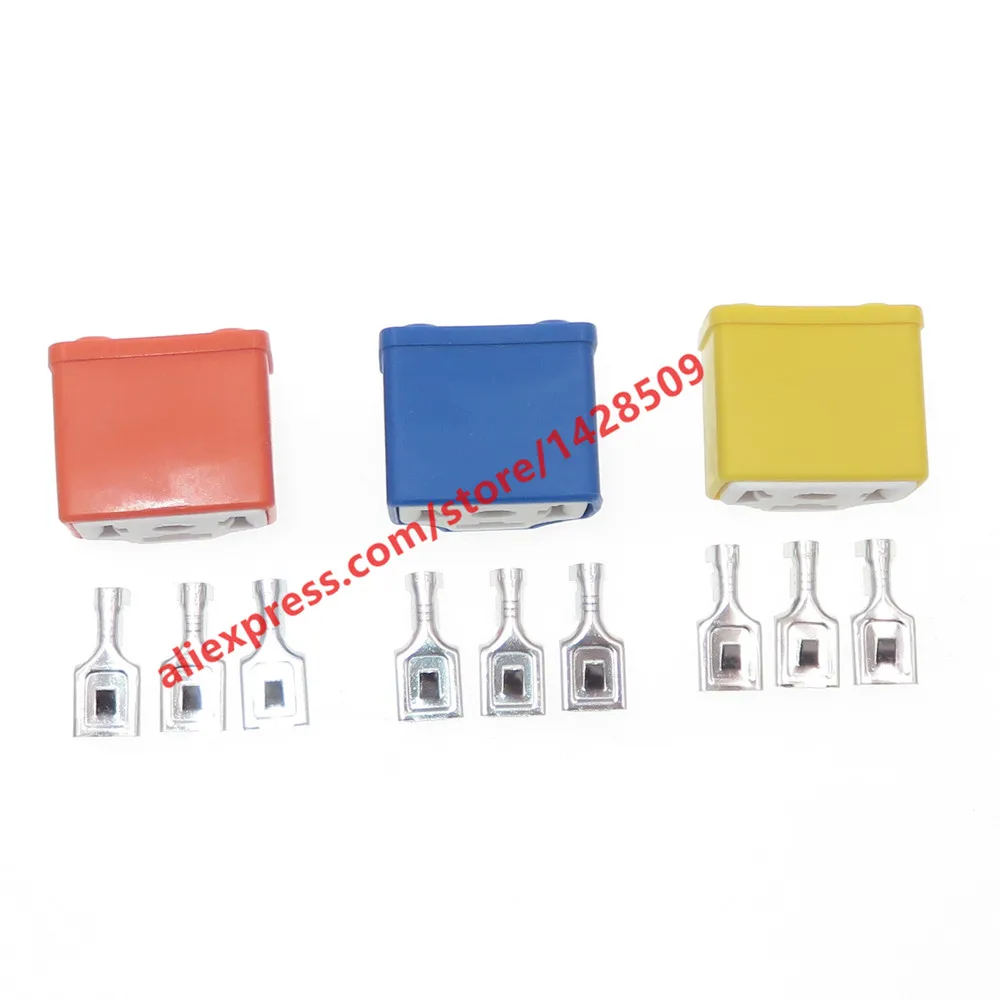 1 Set H4-2A H4 Auto HID Connector Automobile Light Bulb Plug Ceramic High Temperature Resistant Socket