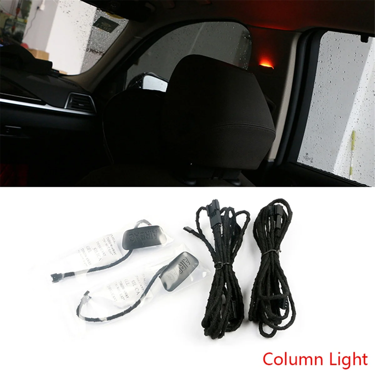 Car B Column Light for BMW 3 4 Series F30 F32 F34 Atmosphere Lamps Upgrade Automotive Interior Black ( Ice