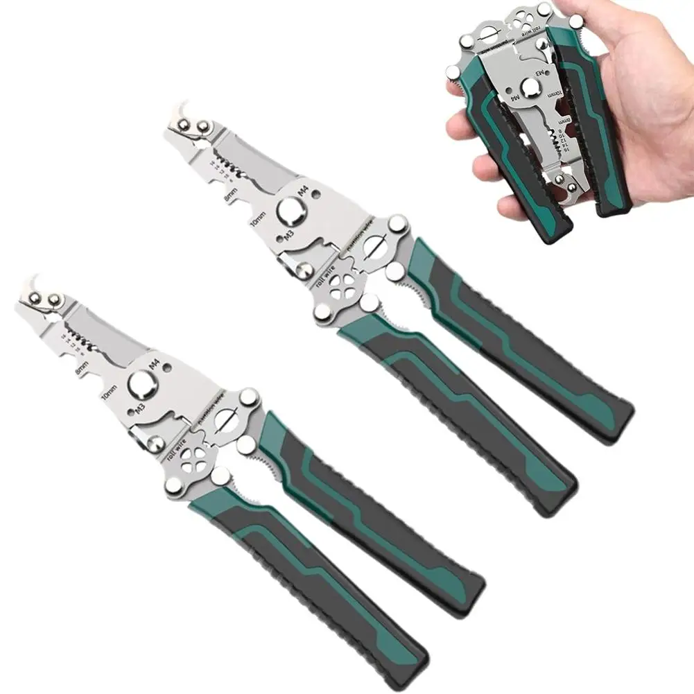 Multitool 18-in-1 EDC Pocket Knife Set With Wire Stripper, ​Pliers, And Pocket Clip, Gifts For Men, Stainless Steel Scissors