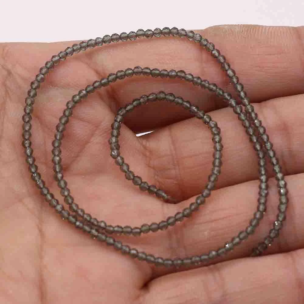 1 Stück natürliche Spinell-Perlen, 2–3 mm, facettierte lose Perlen, natürliche Stein-Abstandshalter-Perlen für die Herstellung von DIY-Armbändern, Halsketten und Schmuck. – Detail 5