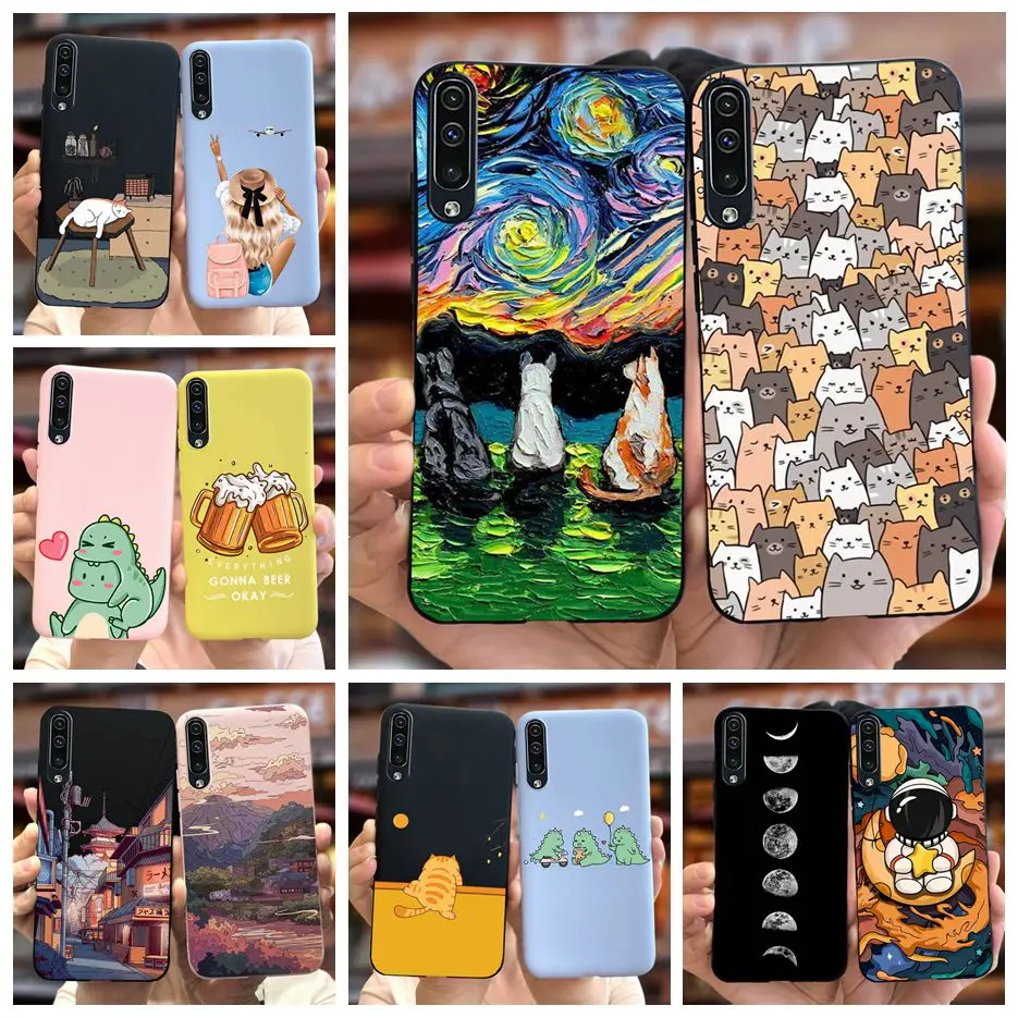 For Samsung Galaxy A50 Case A30s A50s Cute Cartoon Cover Soft TPU Phone Case For Samsung A50 A 50 s Galaxy A30s A50s Fundas Capa