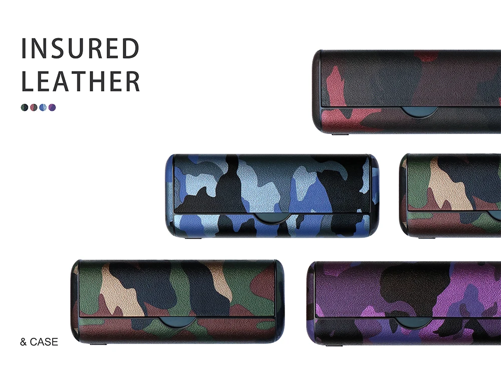 New Camouflage Leather Case for IQOS Iluma Prime Cover Bag Cases Holder Pouch Protective Accessories