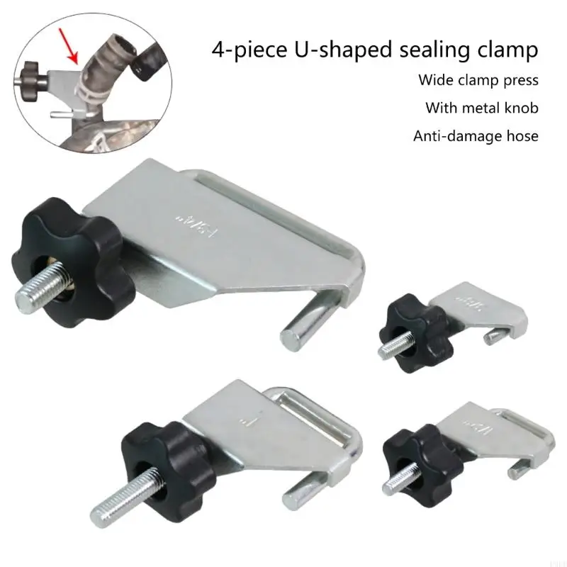 Kit de alicates de beliscar mangueira de linha de combustível de carro, 4 peças adequadas para entusiastas de mecânico e faça você mesmo para vedação e fixação de tubos
