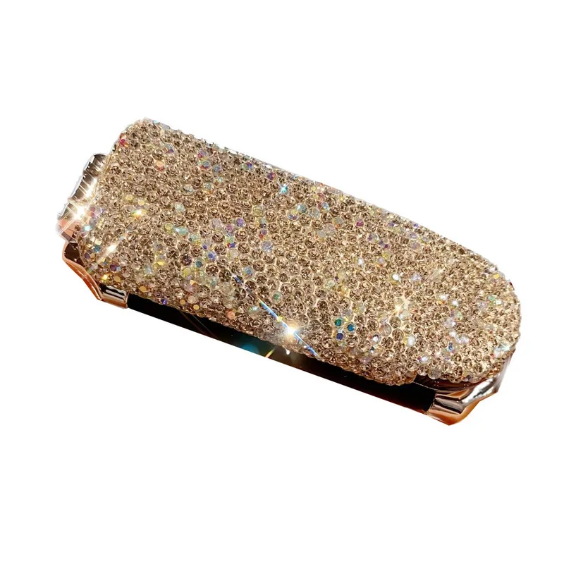 

Diamond Inlaid Mini Portable Mirror with Foldable Air Cushion And Integrated Comb High Appearance Compact Travel Accessory