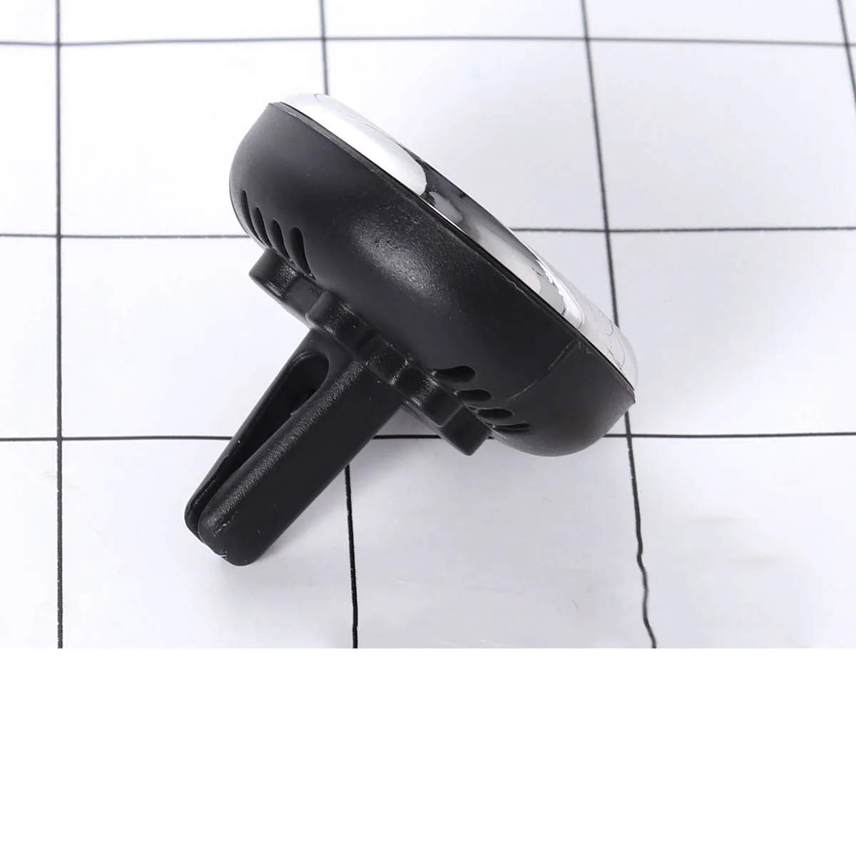 

Car Thermometer Backlit Metal Glass Dashboard Vent Mounting Auto Decoration Black