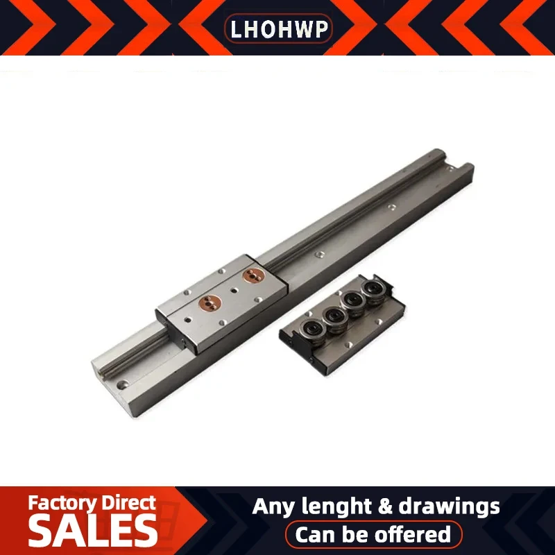 

Built-in Dual-Axis Linear Guide 35mm SGR35 Roller Slide 1 Set: 1/2pcs SGR35 Guide Length 100-1150mm And SGB 3 And Lock