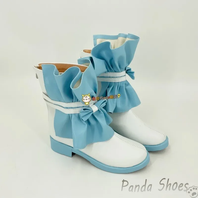Shiina Niki Cosplay Shoes Anime Game Ensemble Stars Cos Blue Boots Comic Cosplay Costume Prop Shoes for Con Halloween Party