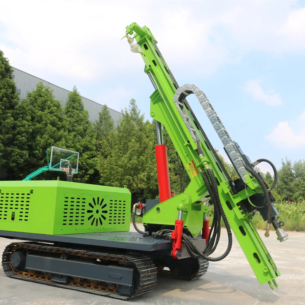 Customized China Tracked Hydraulic Piles Driver Hammer Pole Solar Pile Driver Ramming Rig Machine