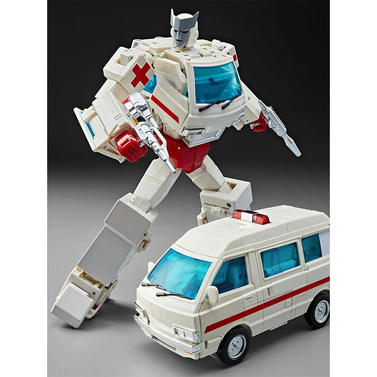 [In Stock]WJWeiShuang W8097 Transformation 28CM MPP30 MPP-30 KO masterpiece MP30 Oversized alloy part Ambulance Ratchet