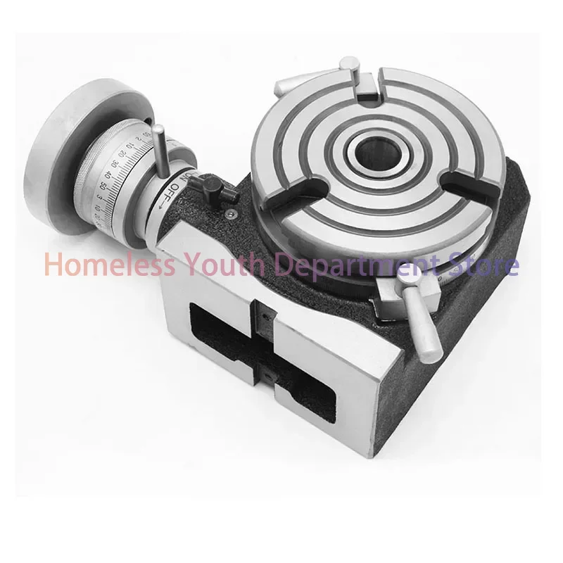 6inch 150mm HV-8 Milling Machine Horizontal Indexing Plate Milling Machine Rotary Divider Indexing Dual-use Manual Turntable