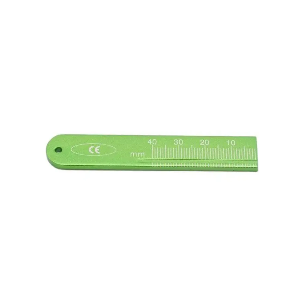 1pc  Dental Endo Rulers Span Measure Scale Dentist Aluminum Finger Rulers Dentistry Materials Tools Top Selling