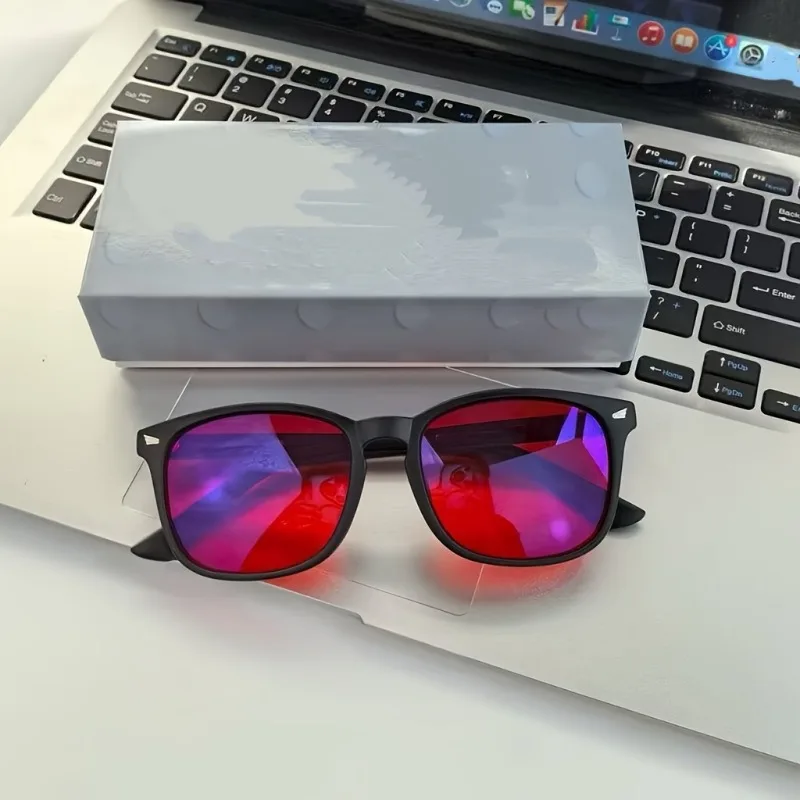 Fashion Square Frame Blue Light Filter Glasses Block Blue Light Reduce Eye Night Before Bed Phone Laptop Anti Glare Eyeglasses