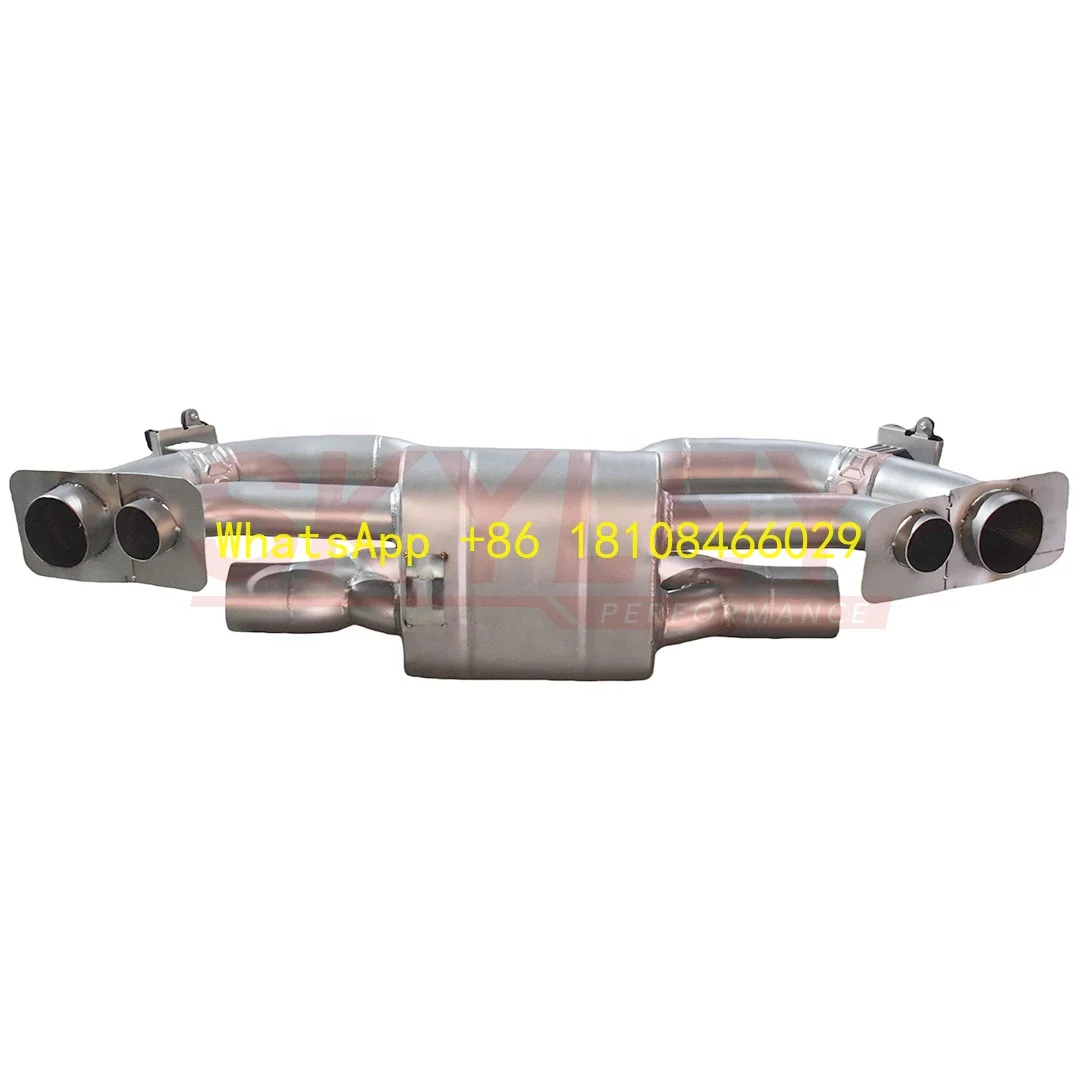 

Аксессуары для тюнинга, выхлопная система оси для Porsche 911 992 Carrera Targa Turbo 3,0 т, выпускной клапан из нержавеющей стали Catback