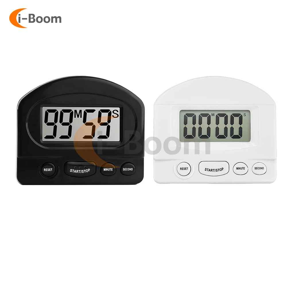 Electronic Timer Adjustable Maximum 99 minutes 59 seconds LED Digital Display Kitchen Timer Count Down Reminder Buzzer Alarm