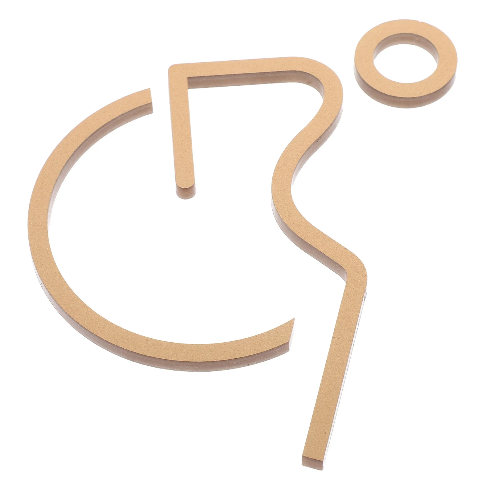 لافتة باب مرحاض عالمية قابلة للوصول إليها للكرسي المتحرك من الأكريليك الذهبي لمركز التسوق في مطعم المرحاض العام