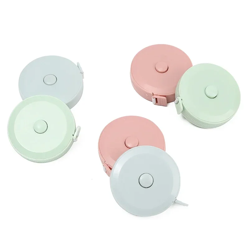 Macaron Color Mini Portable Tape Measure Automatic Retractable Soft Measuring Tapel Tailor Measuring Tape